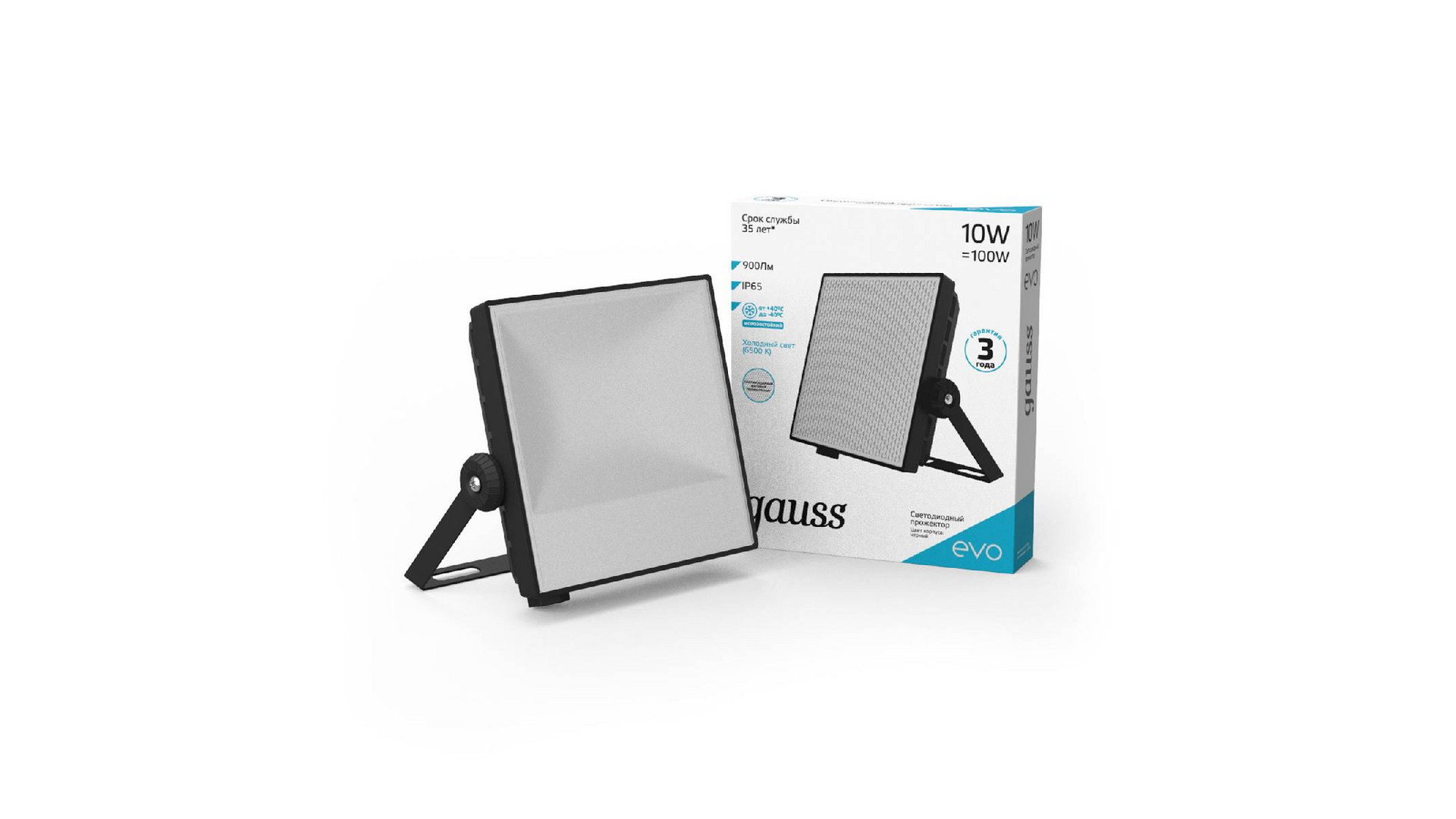 Прожектор светодиодный Gauss Evo 10W 6500К 687511310