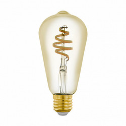 Лампа светодиодная филаментная диммируемая Eglo E27 5,5W 2200-6500K золотистая 12583