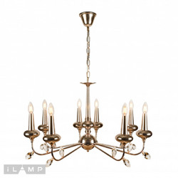 Подвесная люстра iLamp Dames 1020-8GD