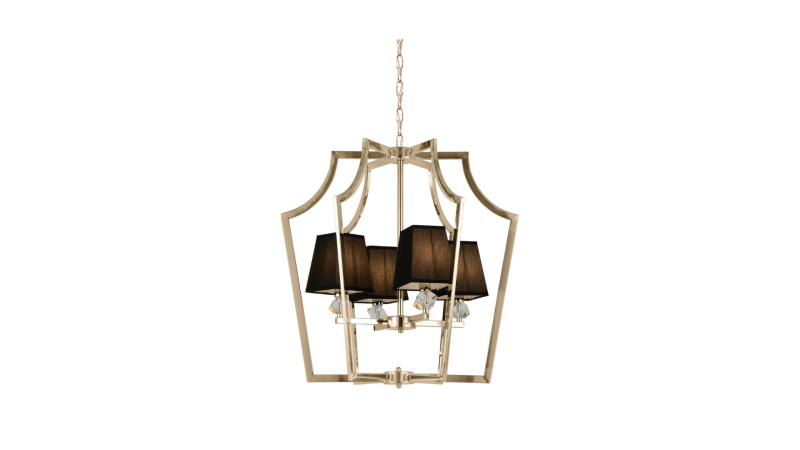 Подвесная люстра Lumina Deco Montero LDP 1249-4 GD+BK