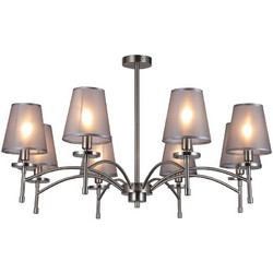 Люстра на штанге Escada Faith 694/8PL Nickel