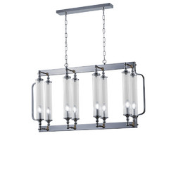 Подвесная люстра Crystal Lux TOMAS SP8 L1000 CHROME