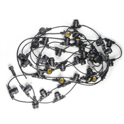 Уличная гирлянда Uniel UDL-K120 200/E27/100M IP65 BLACK BELT-LIGHT