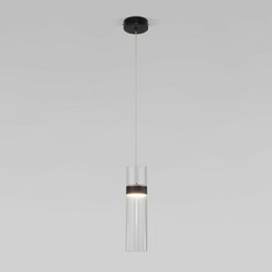Подвесной светильник Eurosvet Lumen 50244/1 LED черный/прозрачный a061288