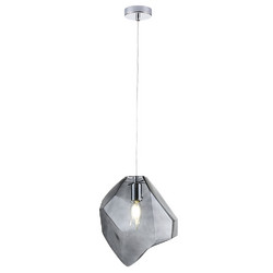 Подвесной светильник Crystal Lux NUESTRO SP1 CHROME/SMOKE