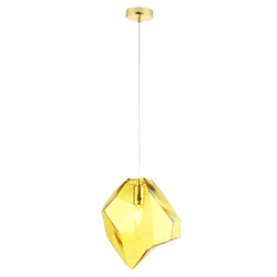 Подвесной светильник Crystal Lux NUESTRO SP1 GOLD/AMBER