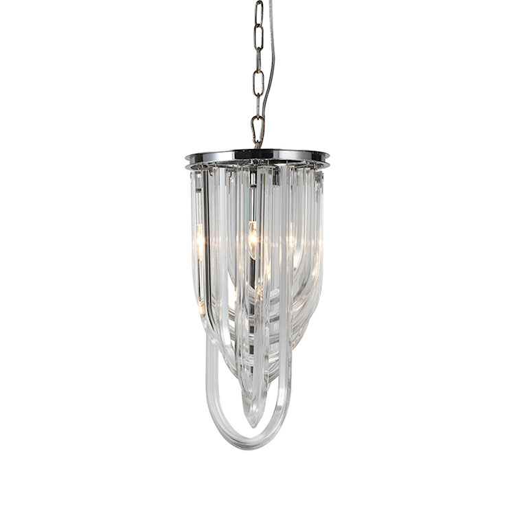 Подвесной светильник Delight Collection Murano Glass KR0116P(S) chrome
