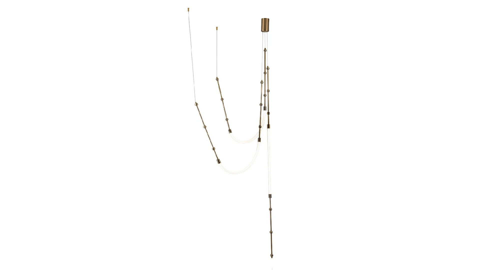 Подвесная люстра Indigo Corda 14010/3P Brass V000064L