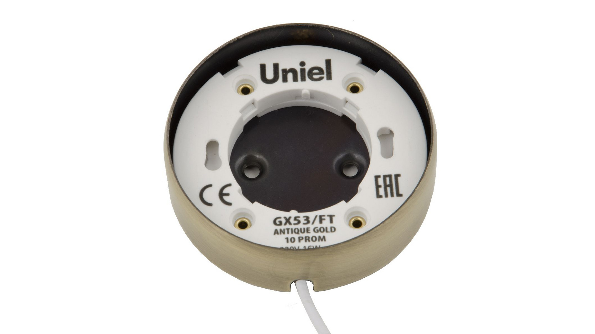 Накладной светильник Uniel GX53/FT ANTIQUE GOLD 10 PROM UL-00003738