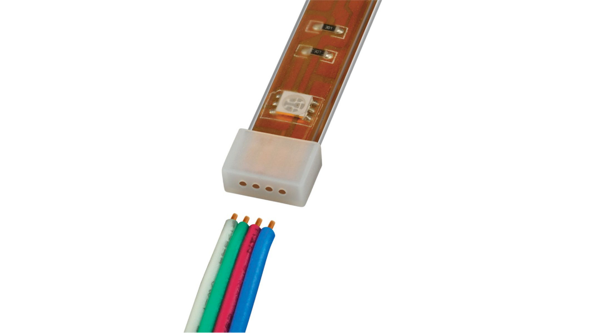 Изолирующий зажим для светодиодной ленты Uniel UCW-R10 WHITE 020 POLYBAG 06684