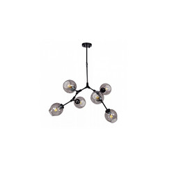 Люстра на штанге DeLight Collection Bubble 7058/6 black/smoky