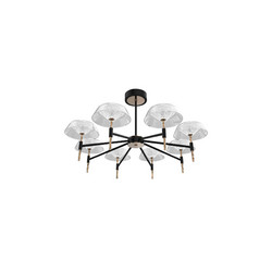 Люстра на штанге DeLight Collection MD21001018-8A black/gold