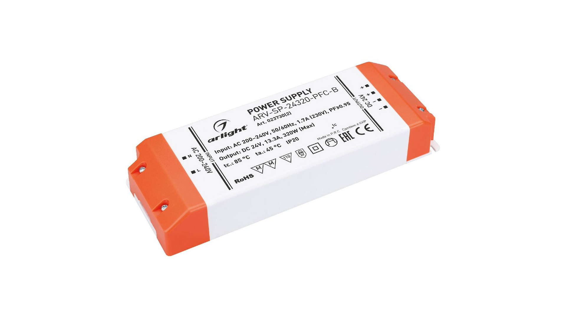 Блок питания Arlight ARV-SP-24320-PFC-B (24V, 13.3A, 320W, IP20) 023730(2)