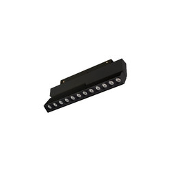 Трековый магнитный светильник Arlight MAG-ORIENT-DOTS-FOLD-S230-12W Warm3000 (BK, 30 deg, 48V, DALI) 041905