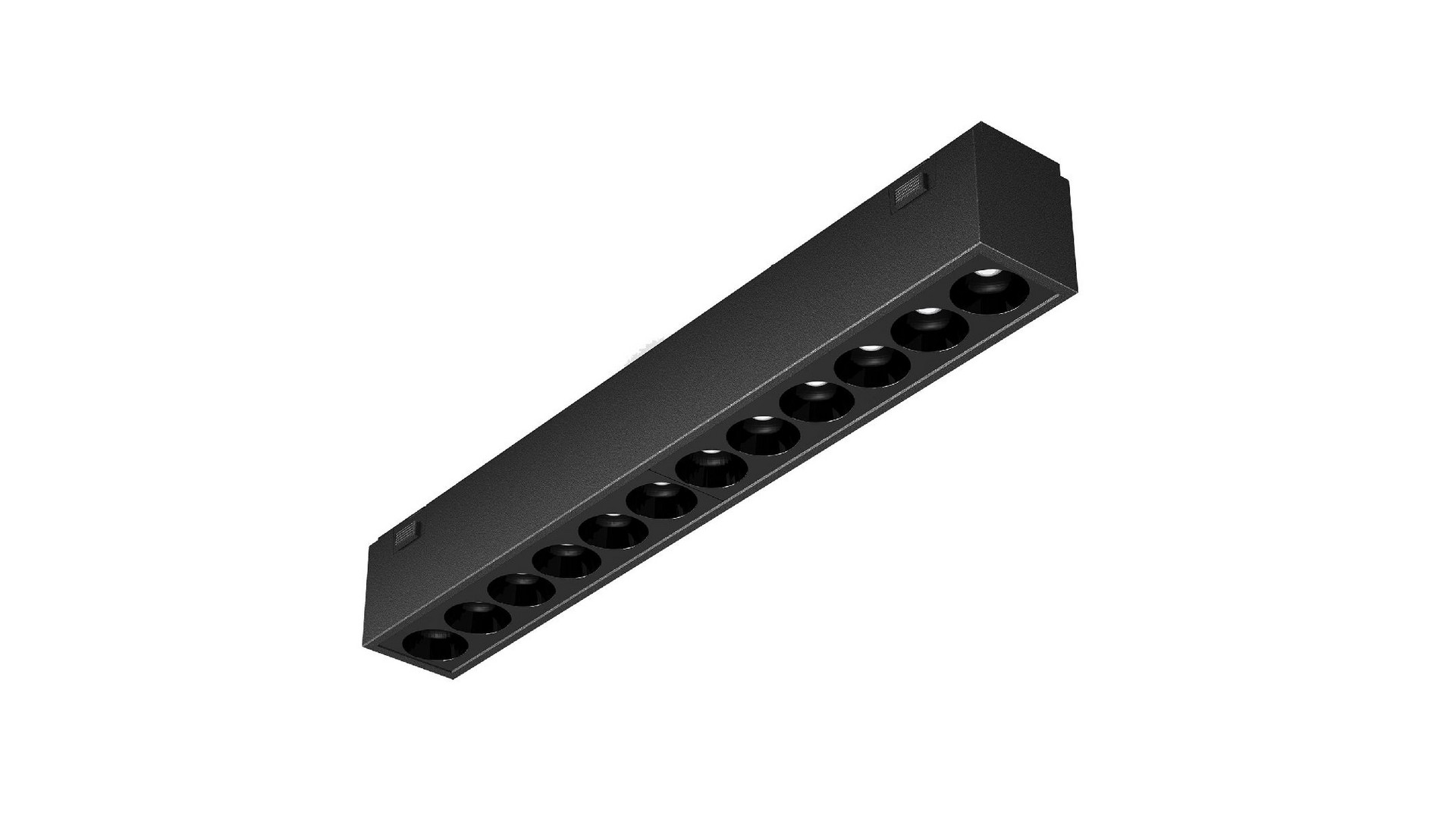 Трековый магнитный светильник Arlight MAG-VIBE-LASER-L197-12W Day4000-MIX (BK, 24 deg, 48V, DALI) 044419