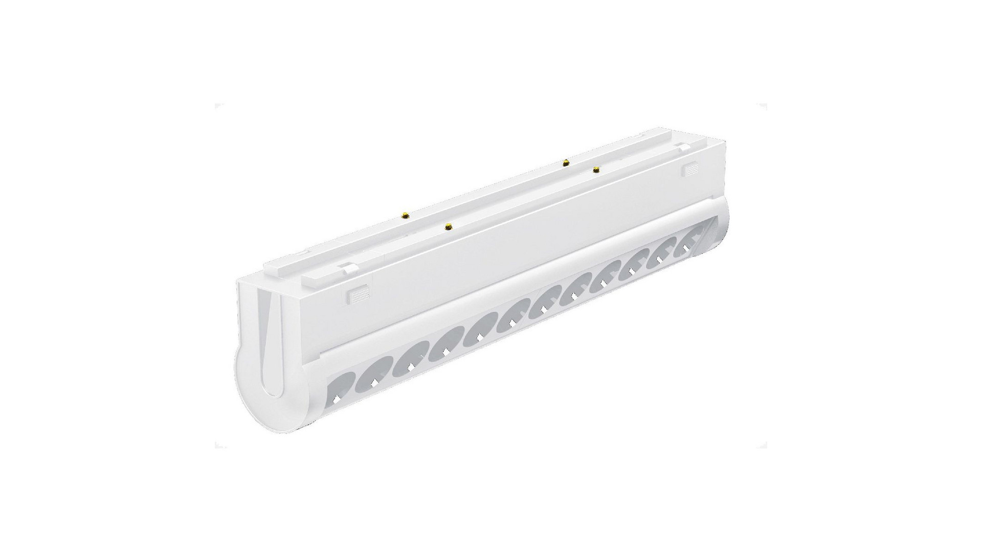 Трековый магнитный светильник Arlight MAG-VIBE-LASER-TURN-L209-12W Warm3000 (WH, 24 deg, 48V) 044428