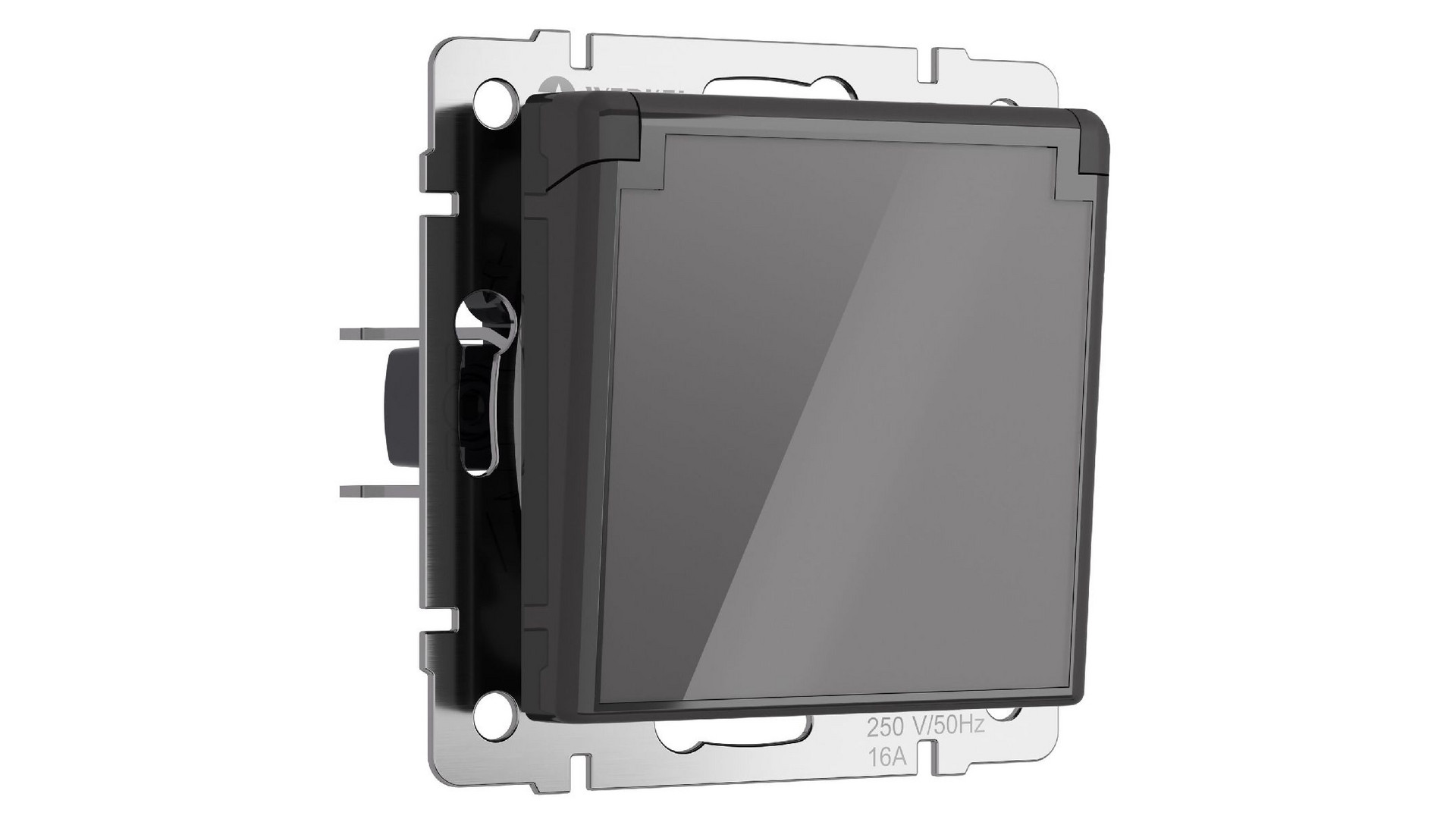 Розетка с заземлением, крышкой и шторками Werkel 4690389197529 W1171244 a064092