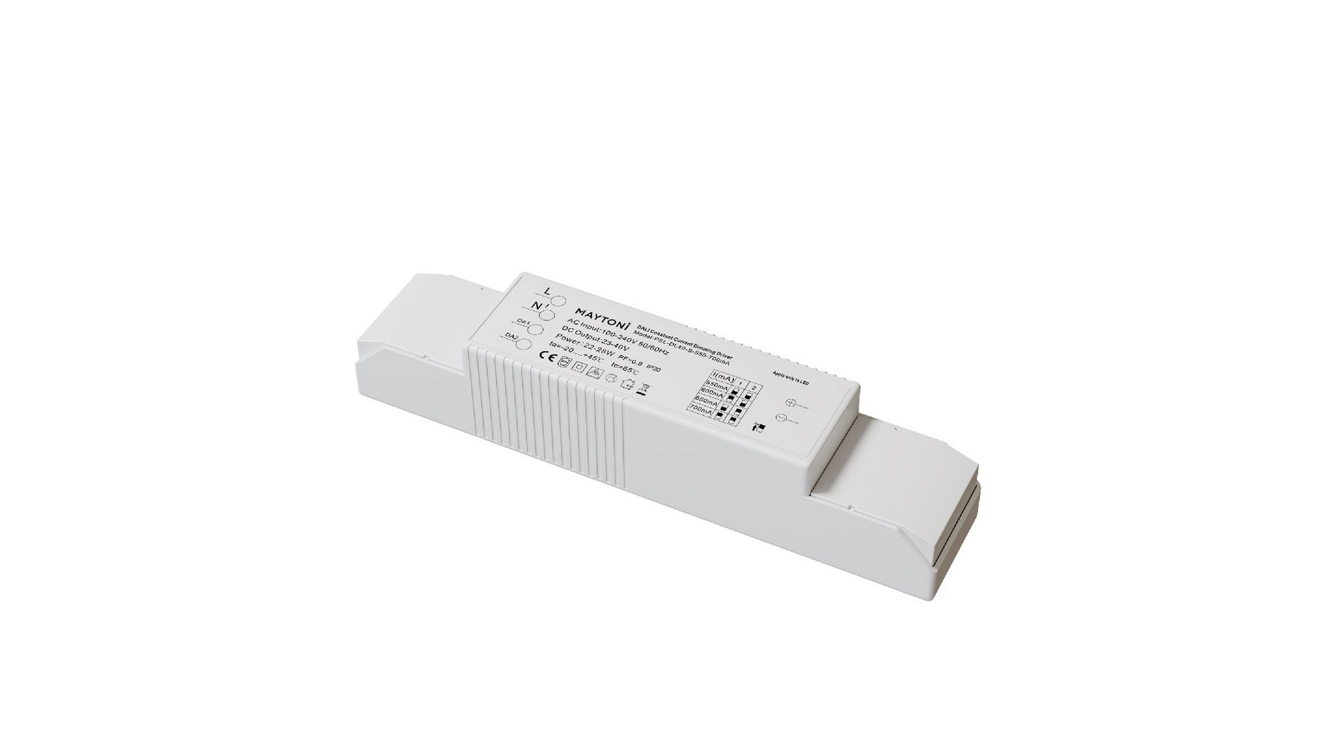 Блок питания Maytoni 22-28Вт DC23-40В IP20 Dali PSL-DL40-S-550-700mA