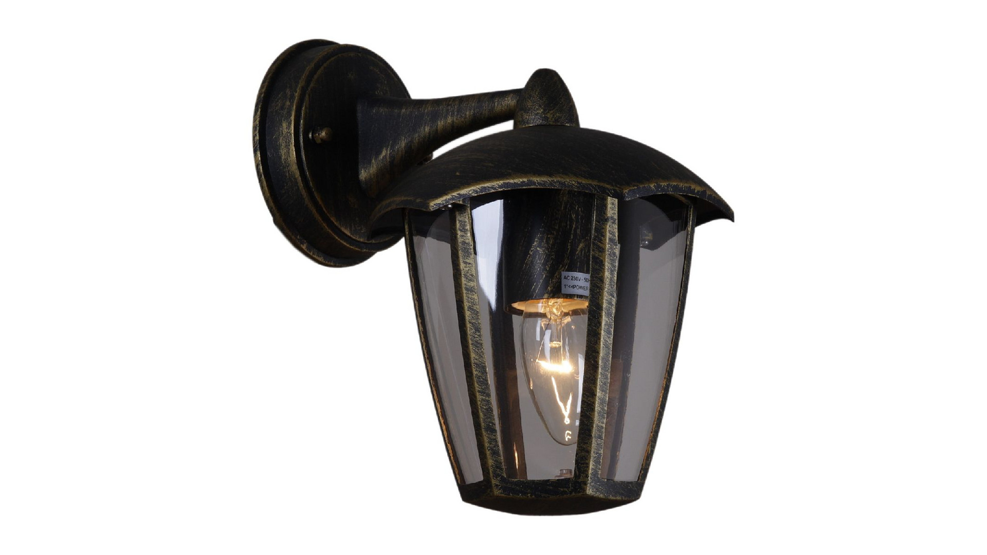 Уличный настенный светильник Reluce 08304-9.2-001SJ Top mount BKG