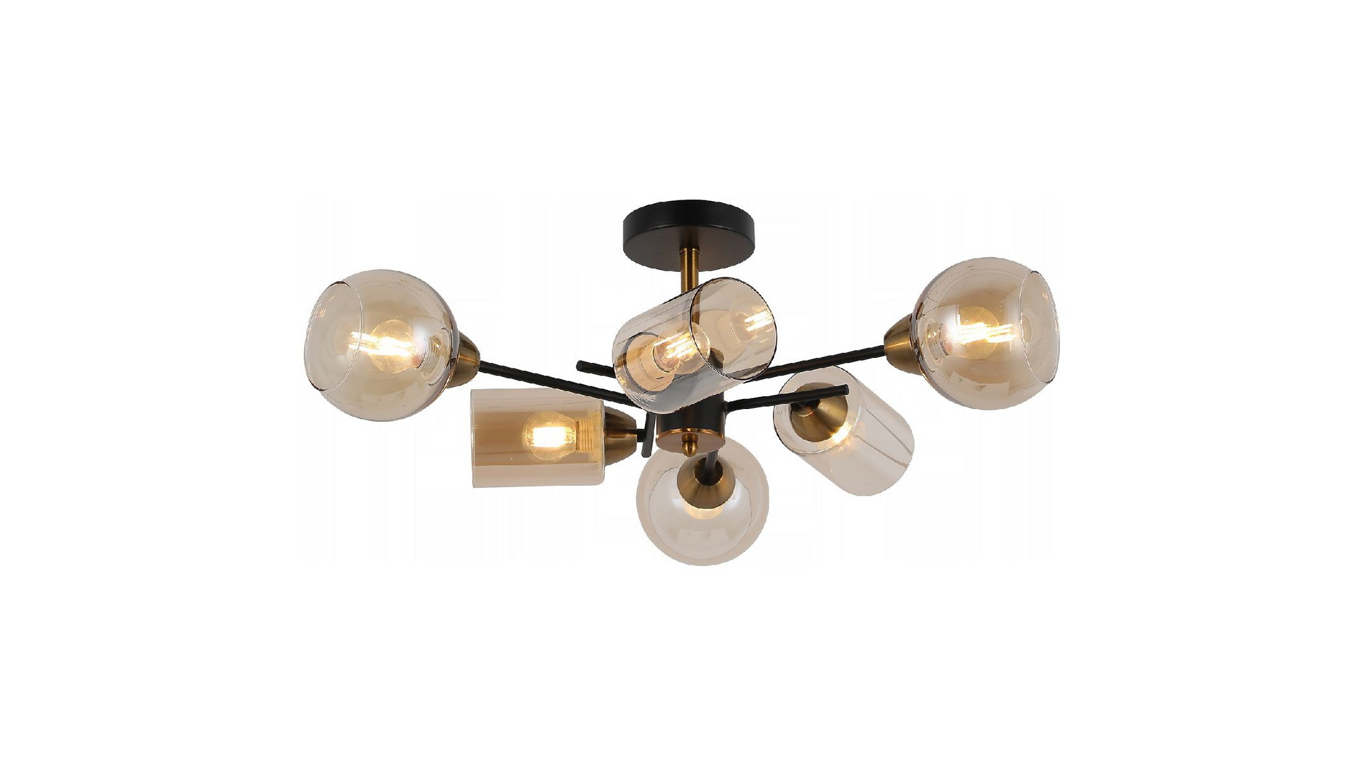 Люстра на штанге Illumico IL8243-6COU-79 BK GD