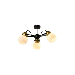 Люстра на штанге IMEX Cleo MD.22438-3-S-BK+GD