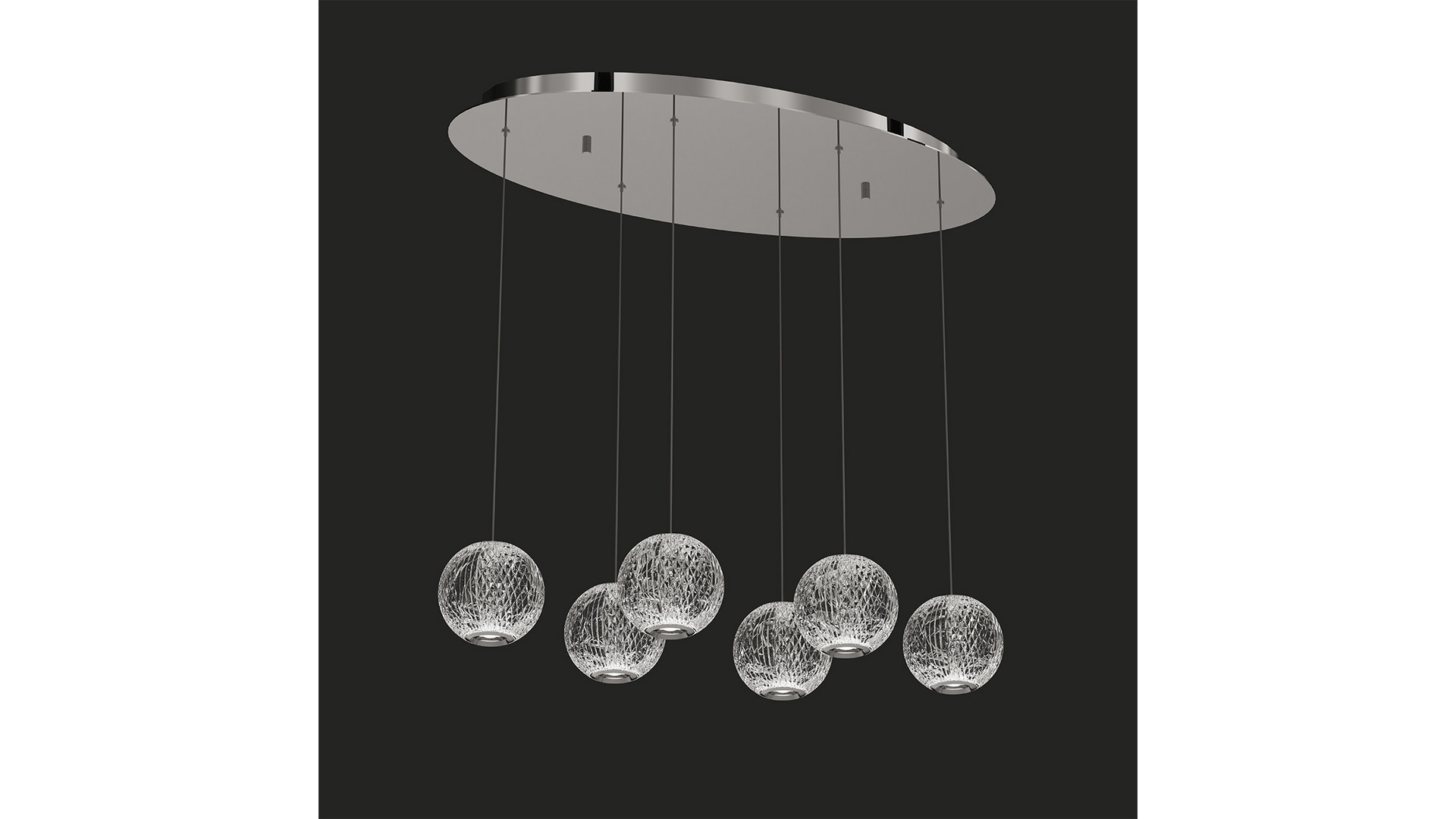 Подвесная люстра DeLight Collection Elliot Diamante MD20001012-6A chrome