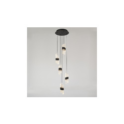 Каскадная люстра DeLight Collection MD23001022-5A matt black