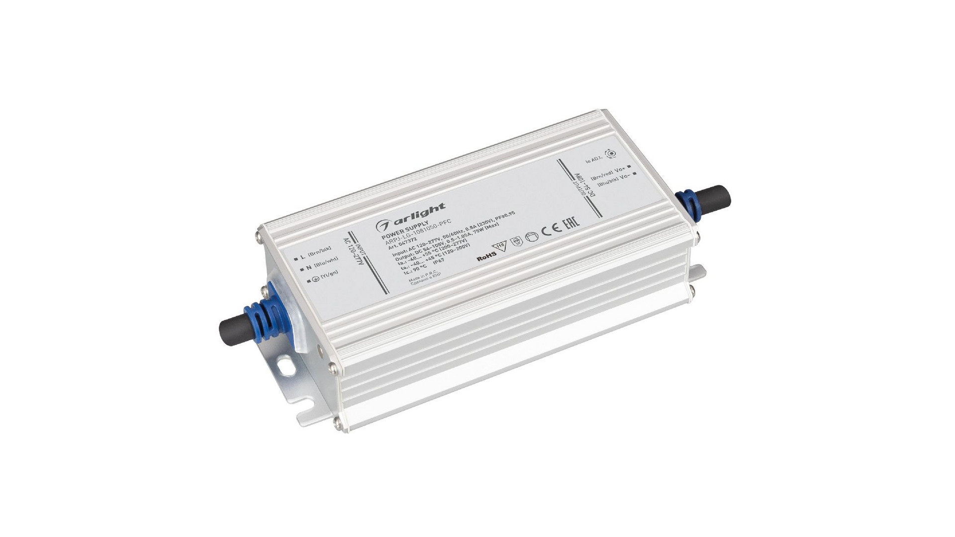Блок питания Arlight ARPJ-LG-1081050-PFC (75W, 54-108V, 0.5-1.05A) 047372