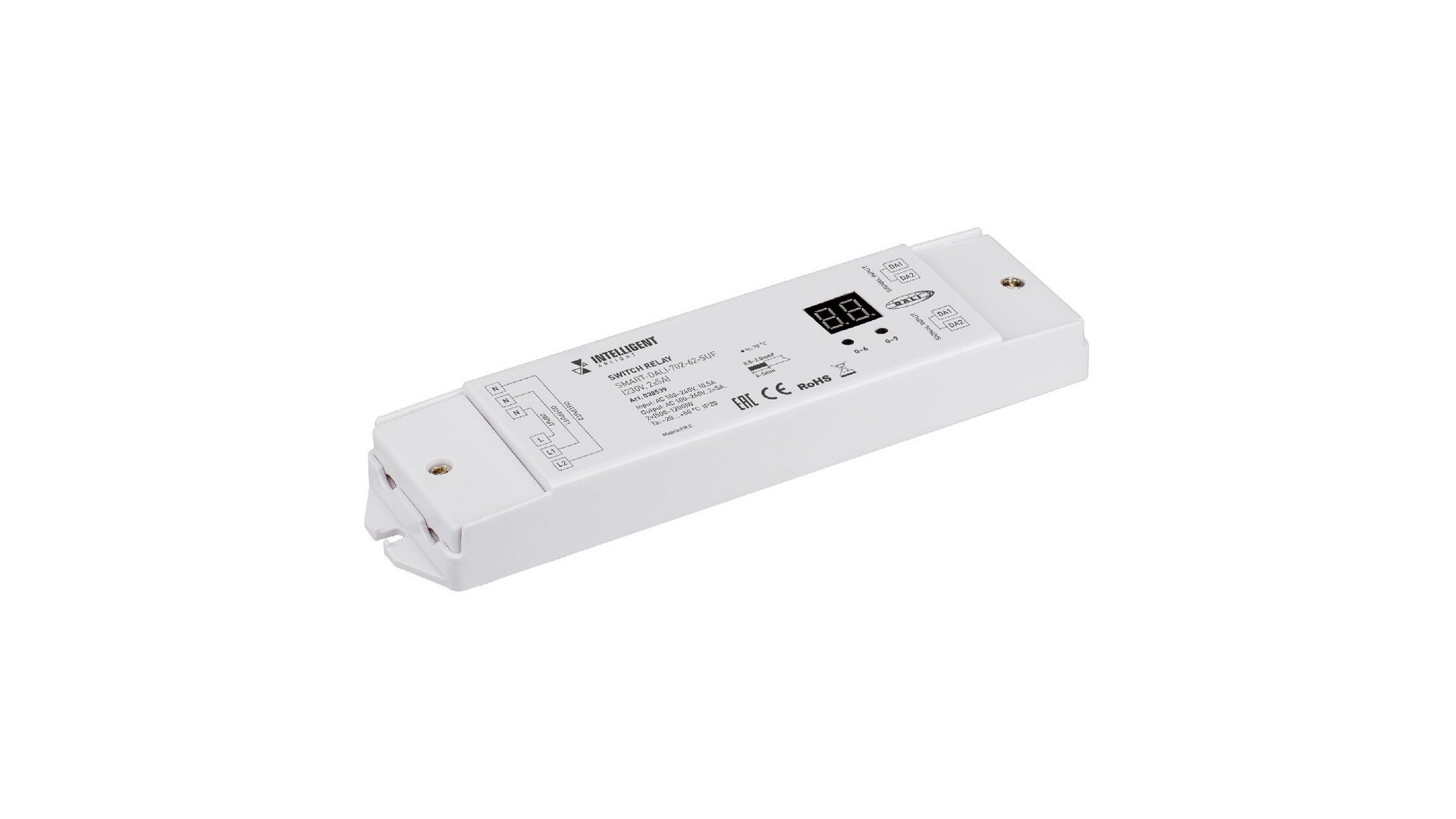 Релейный модуль Arlight SMART-DALI-702-62-SUF (230V, 2x5A) 038539