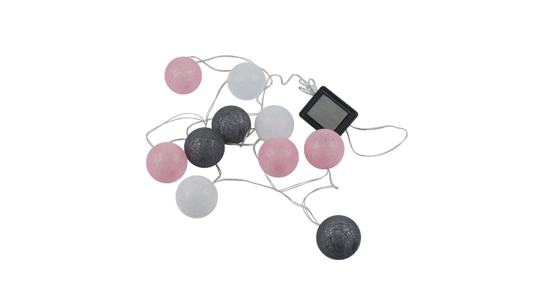 Садовая гирлянда на солнечной батарее Uniel USL-S-230/PM1800 COTTON BALLS-1 UL-00011593