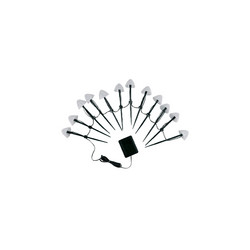 Садовый светильник на солнечной батарее Uniel USL-S-830/PM020 MULTICOLOR MUSHROOMS SET12 UL-00011676