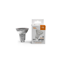 Лампа светодиодная Gauss Basic GU10 8W 3000K 10106182