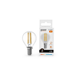 Лампа светодиодная Gauss Filament Elementary E14 8W 2700K 52118