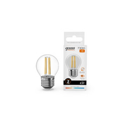 Лампа светодиодная Gauss Filament Elementary E27 12W 2700K 52212