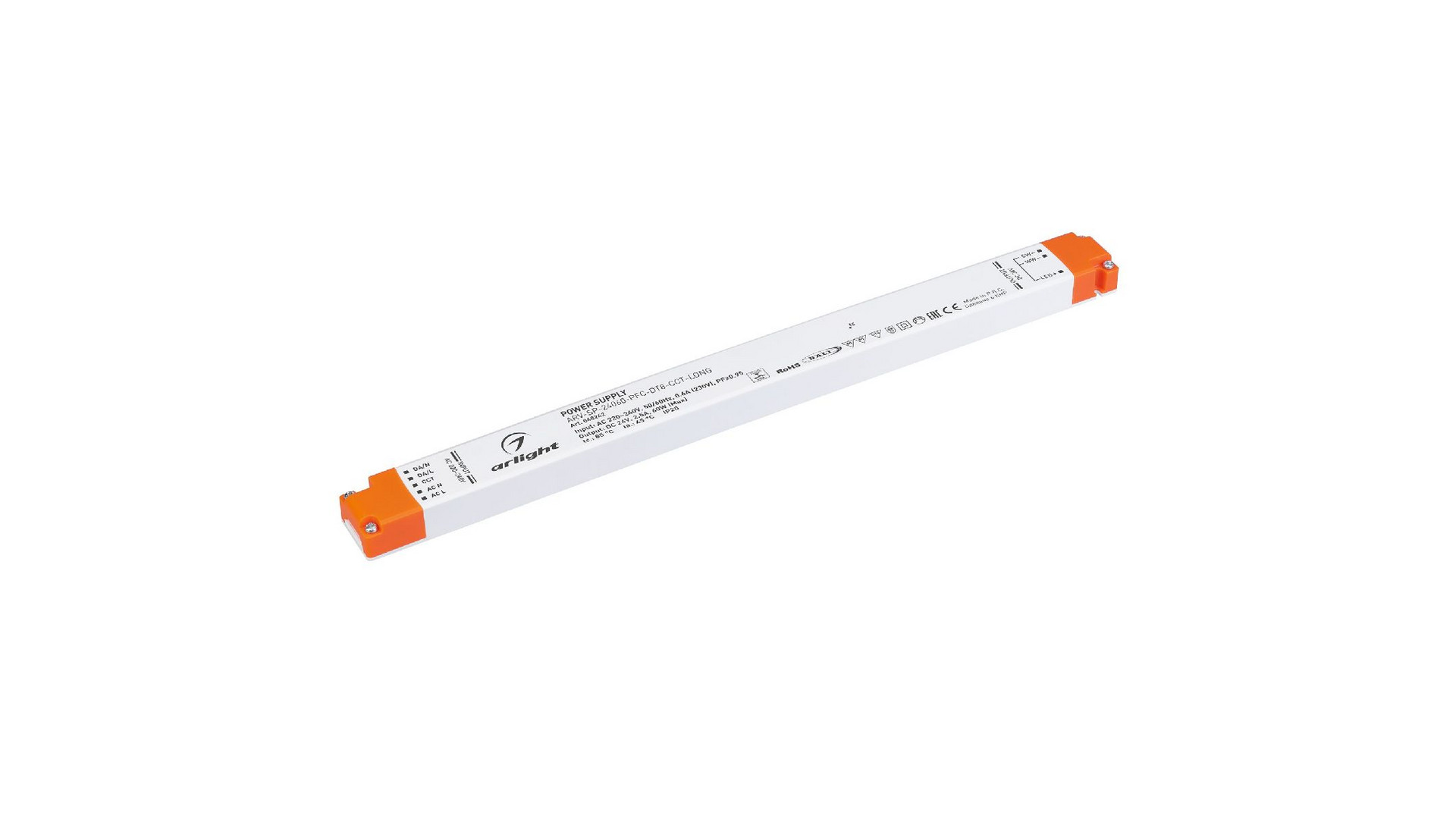 Блок питания Arlight ARV-SP-24060-PFC-DT8-CCT-LONG (24V, 2.5A, 60W) 048242