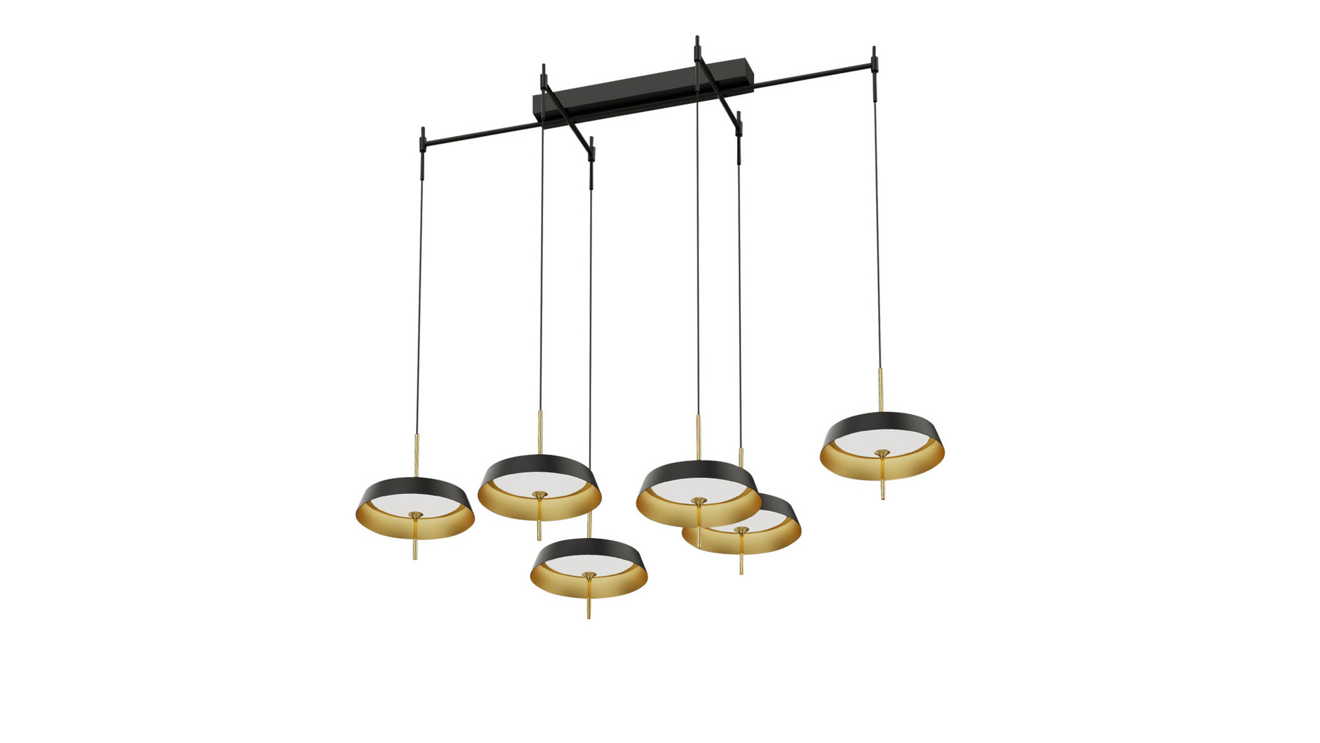 Подвесная люстра DeLight Collection MD18001061-6B  black/gold