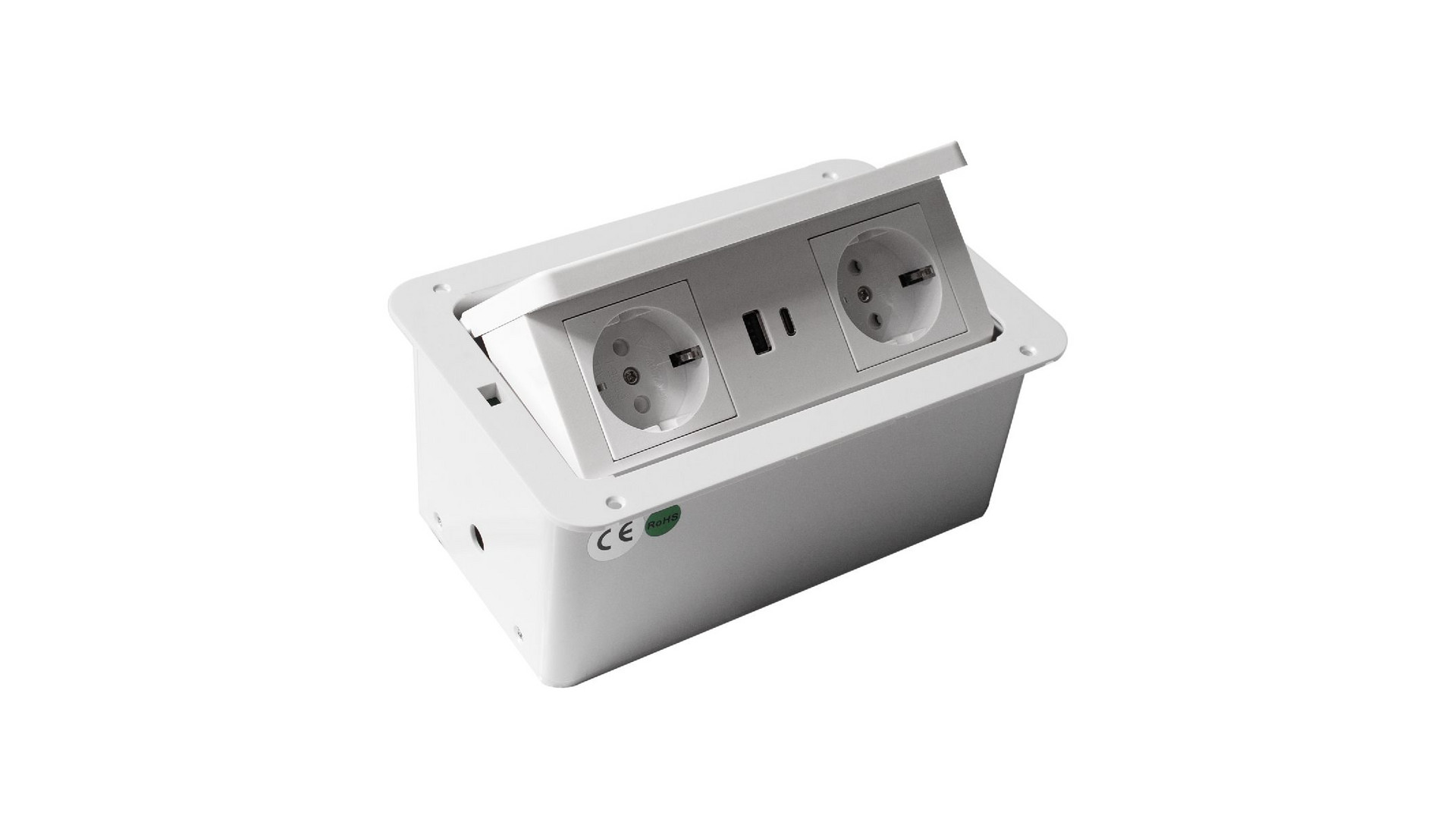 Блок розеток LK-DMS-742 (2 секции полуавтоматический 2 USB беспроводная зарядка) Mebax 00-00002869