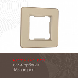 Рамка одноместная Arte Milano 502.16-1.shampan