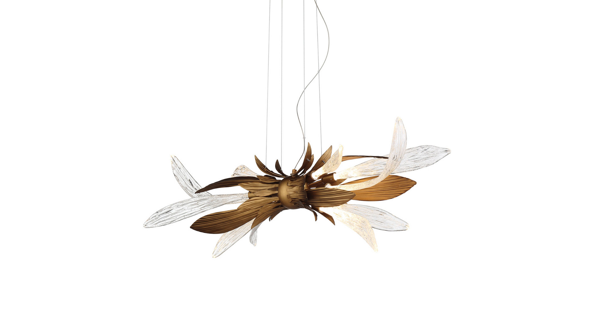Подвесная люстра Delight Collection RP168416-11 bronze/clear