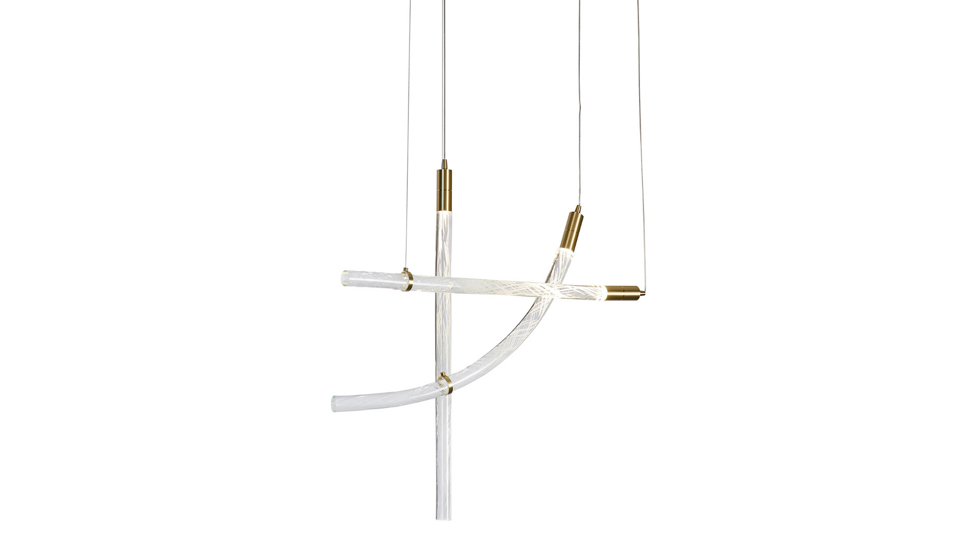 Подвесной светильник Delight Collection OB2412-3 gold/clear