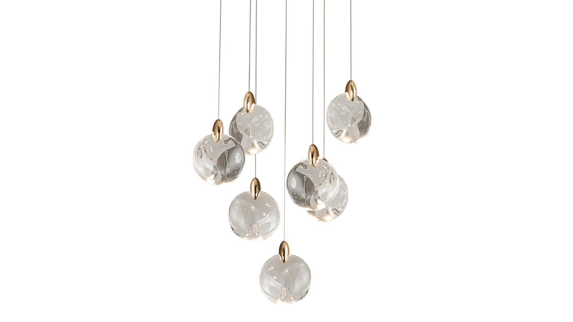 Каскадная люстра Delight Collection OD2440-7 gold/clear