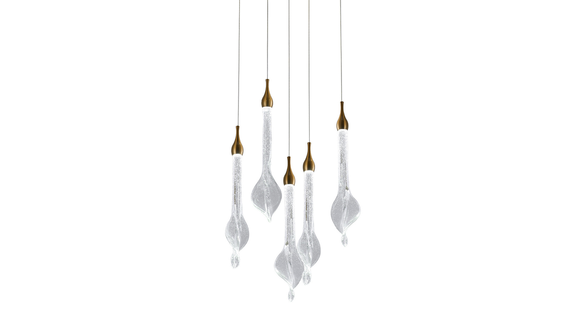 Подвесной светильник Delight Collection OD2433-5 gold/clear