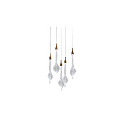 Подвесной светильник Delight Collection OD2433-5 gold/clear