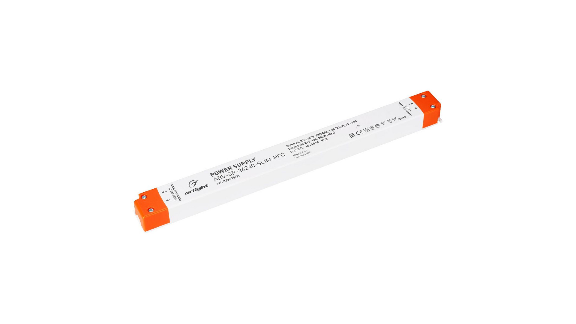 Блок питания Arlight ARV-SP-24240-SLIM-PFC (24V, 10A, 240W) 026679(2)