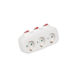 Разветвитель сетевой с выключателем Uniel S-GES3-16OB WHITE UL-00011239
