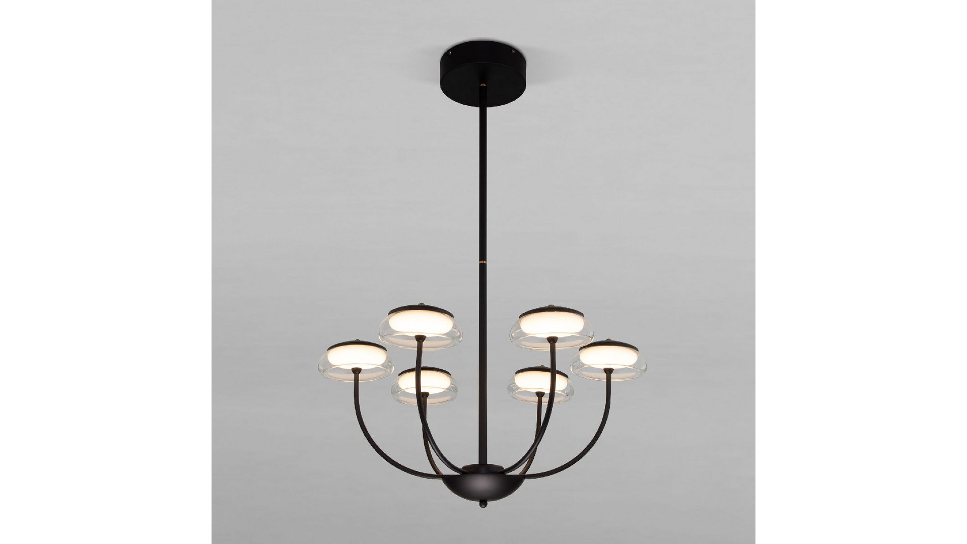 Люстра на штанге Eurosvet Fungo 50388 LED черный a068861