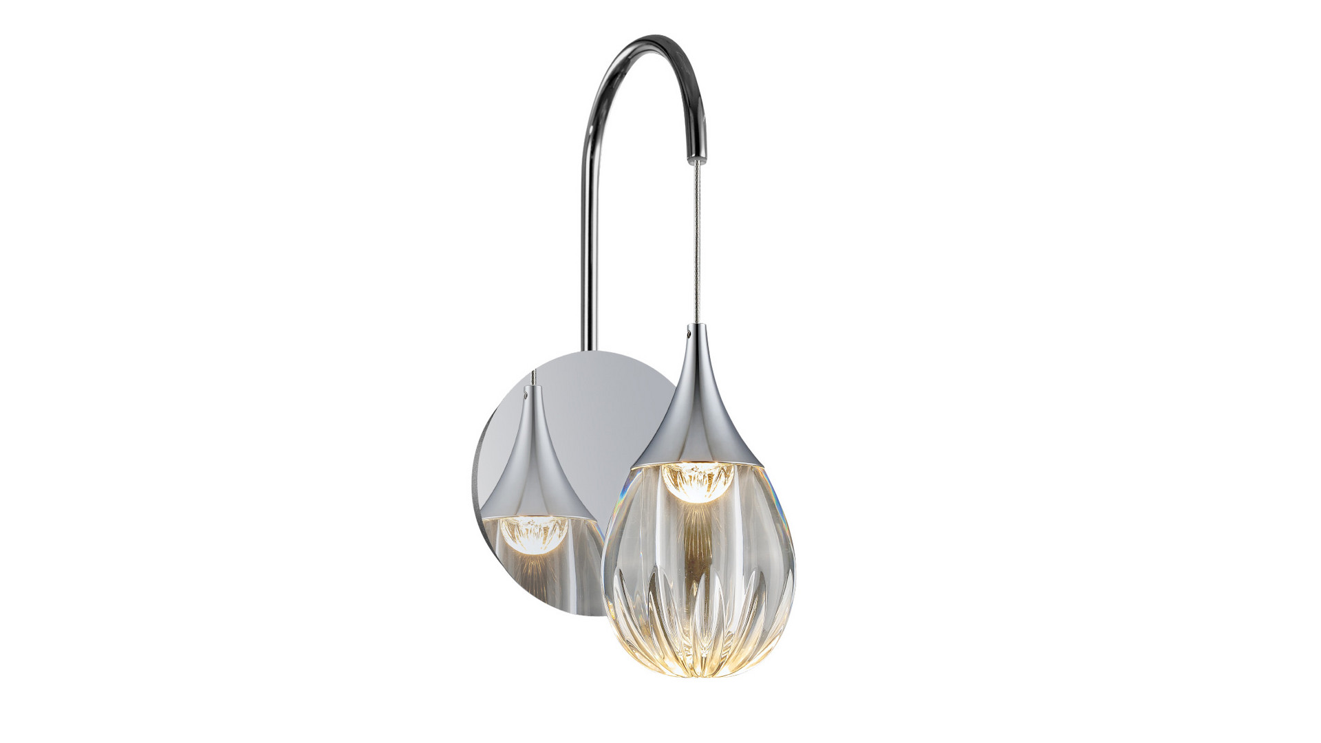 Бра Delight Collection Stilla MB24001004-1A chrome/clear