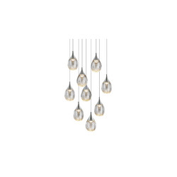 Каскадная люстра Delight Collection Stilla MD24001004-9A chrome/clear