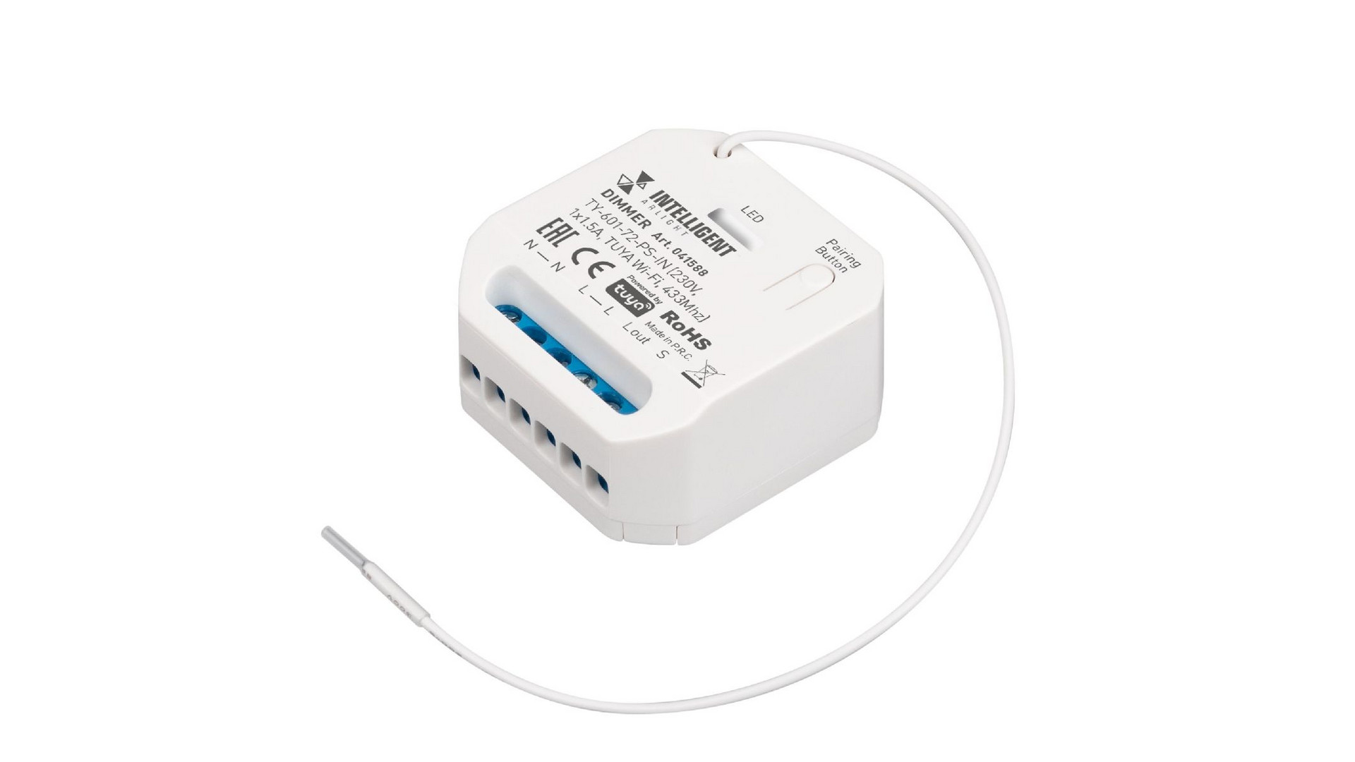 Диммер Arlight TY-601-72-PS-IN (230V, 1x1.5A, TUYA Wi-Fi, 433Mhz) 041588
