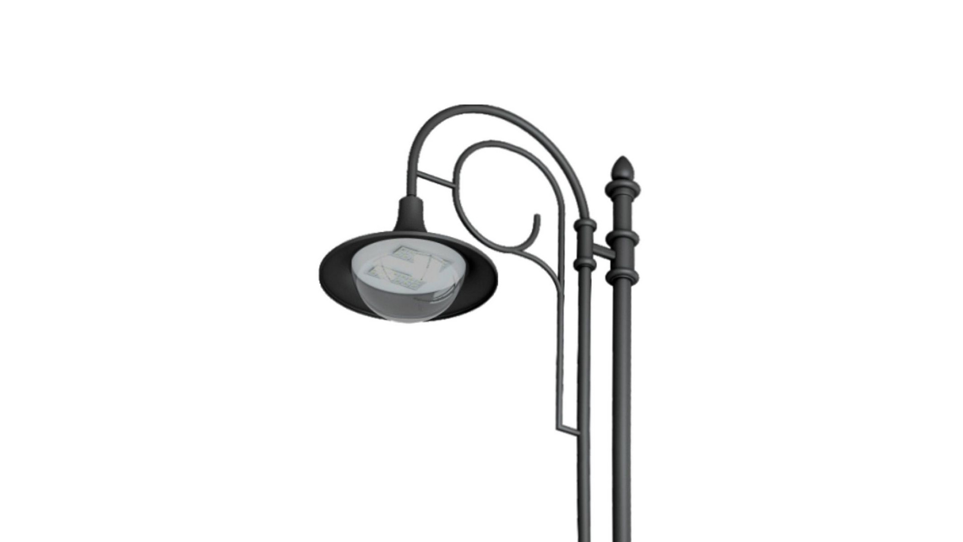 Уличный консольный светильник Arlight OXOR-AMPIL-LUZ-580х480-100W Day4000 (BK, 120 deg, 230V) 052450